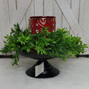 NWT Metal Brown Pedestal Candle Holder Decor